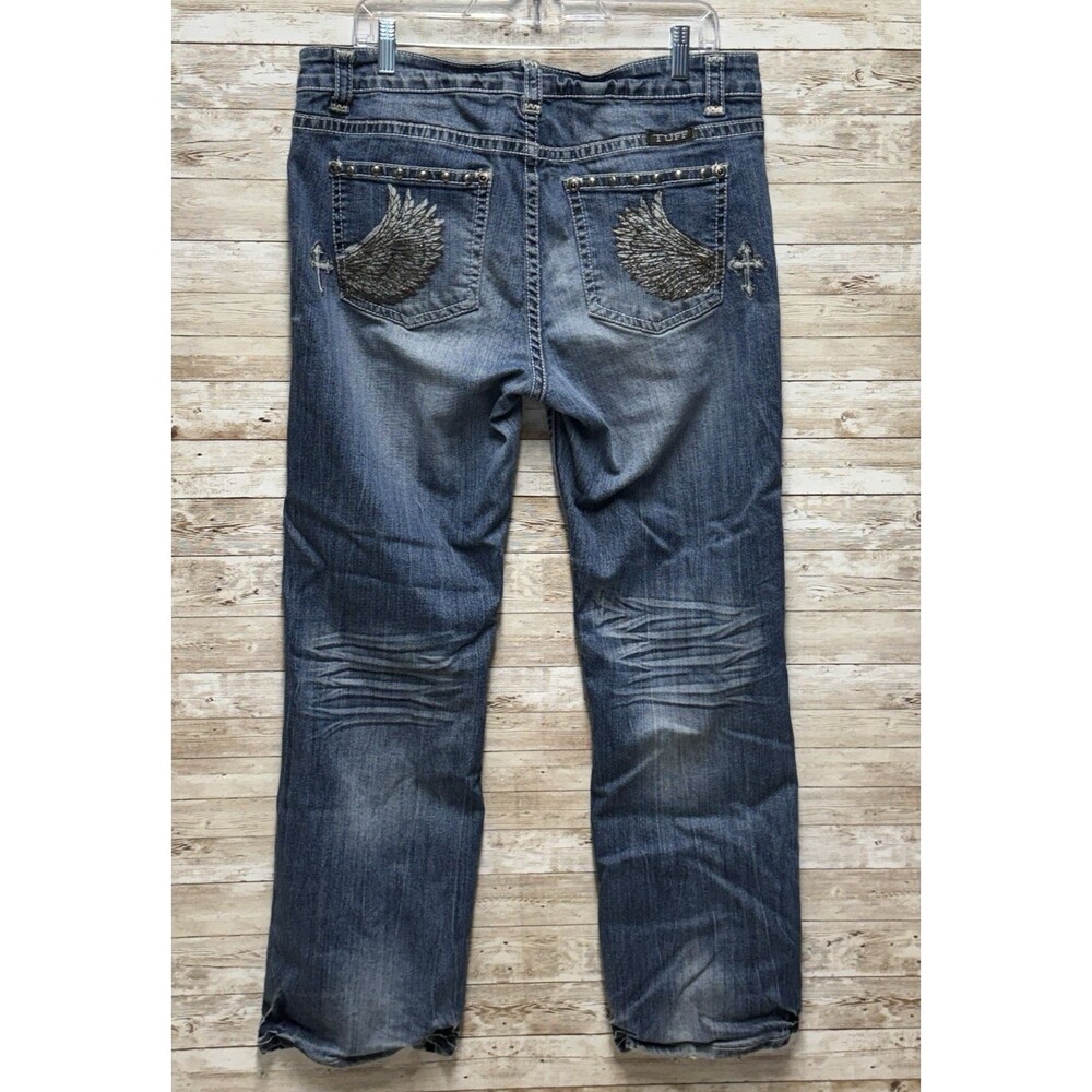 Cowgirl Tuff Co Jeans Womens 34x32 (34x31 actual) Wing and a Prayer Boot Cut